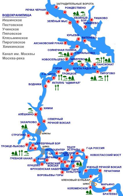 Карта Причалов